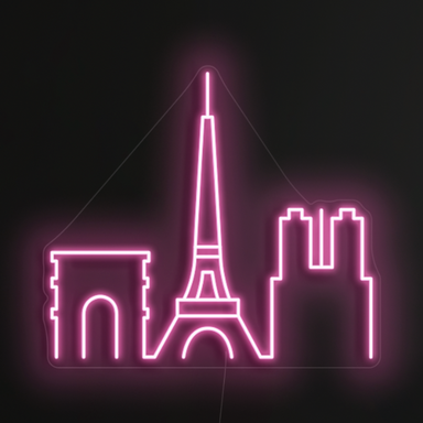 Paris Skyline Neon Sign