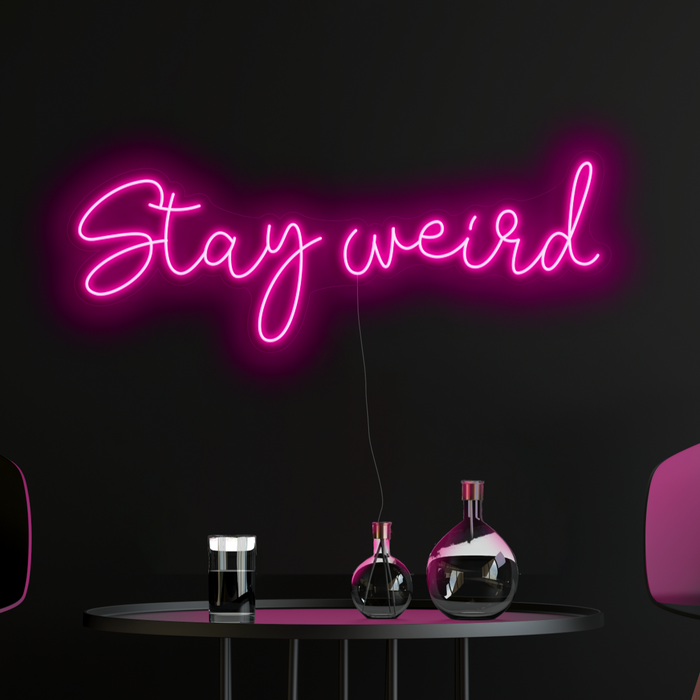 Neon pink best sale wall sign