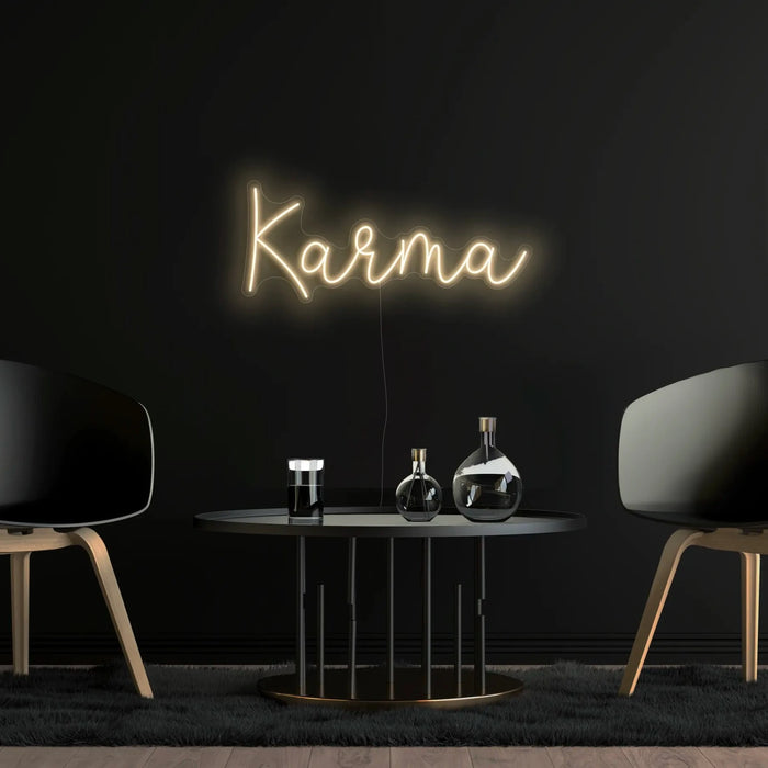 Karma Neon Sign