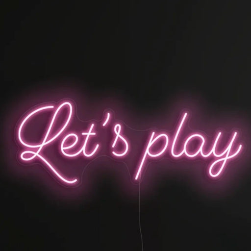 Let's play Neon Sign in pastel pink