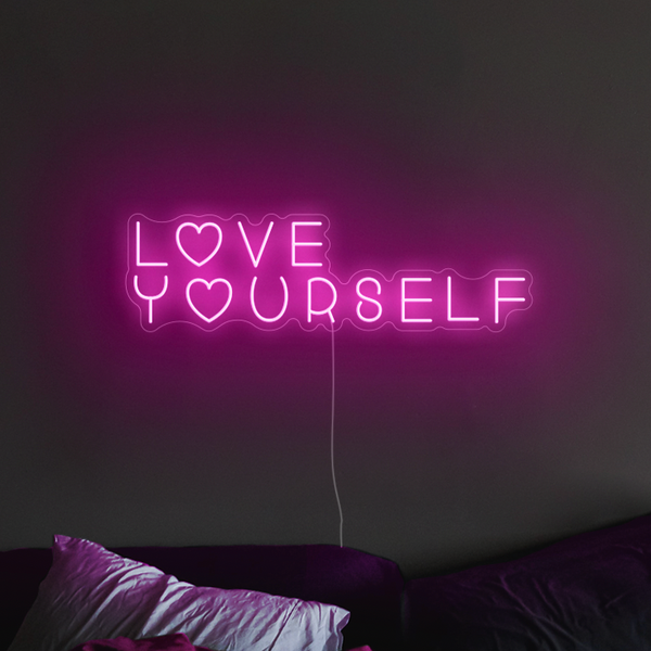 'Love yourself' Neon Sign | LED Neon Lights UK