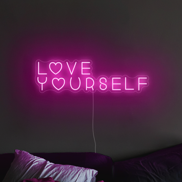 'Love yourself' Neon Sign | LED Neon Lights UK