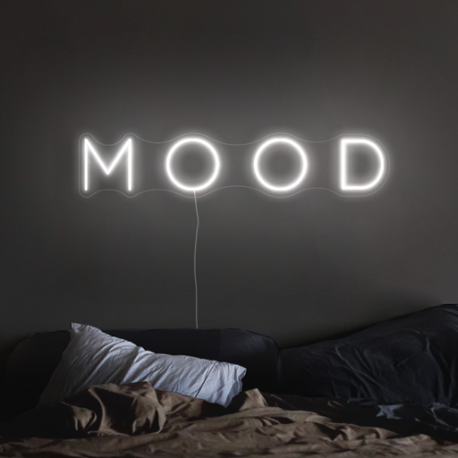 Mood Neon Sign in Snow White
