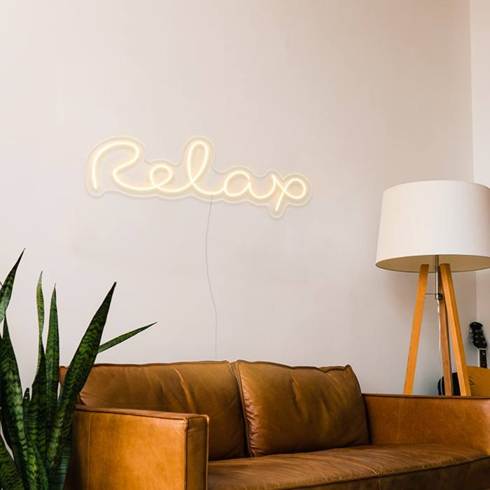Relax LED Neon Sign In Cosy Warm White