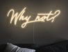 Why not? Neon Sign