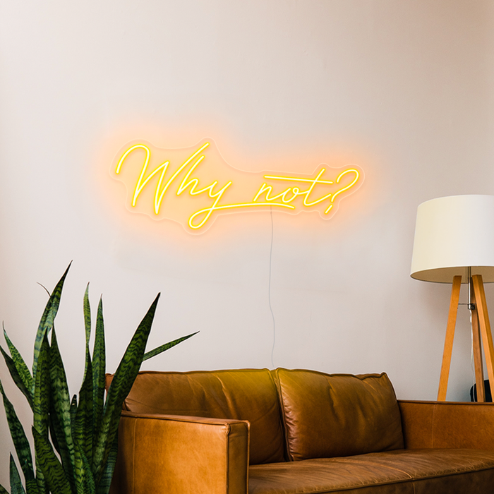 Why not? Neon Sign