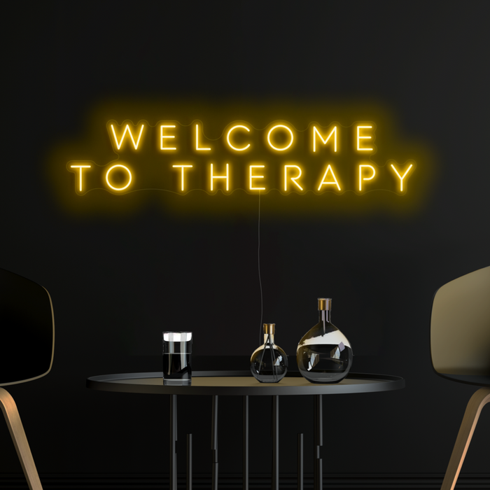 Welcome to therapy Neon Sign
