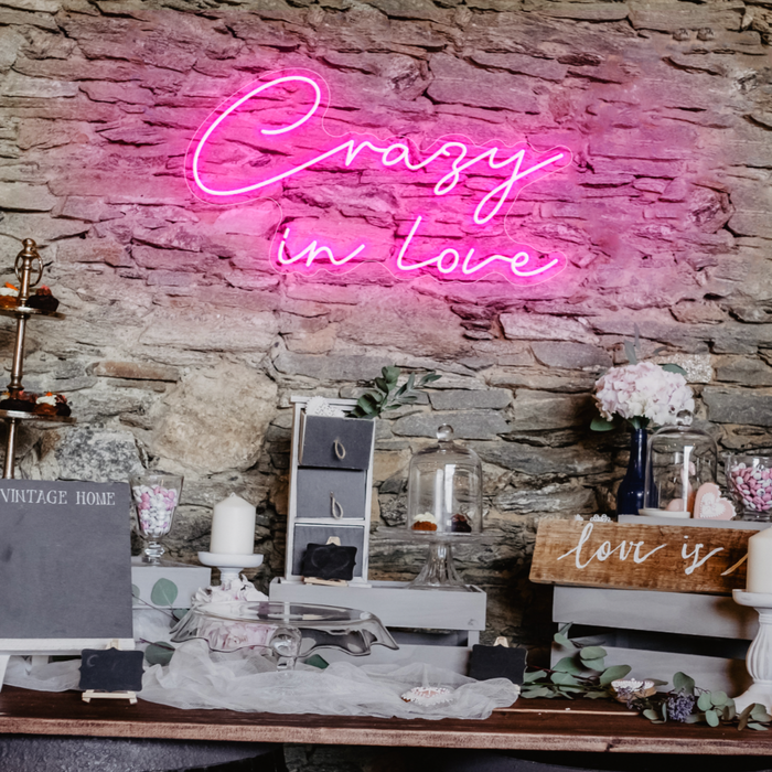Love potion pink crazy in love neon sign