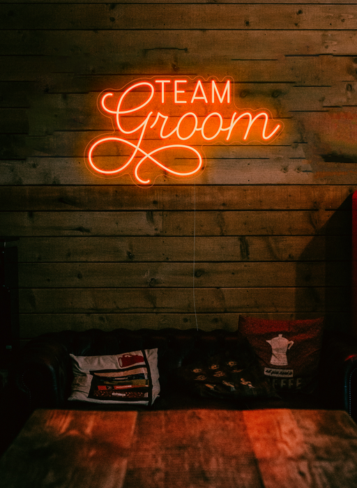 Team Groom Neon Sign
