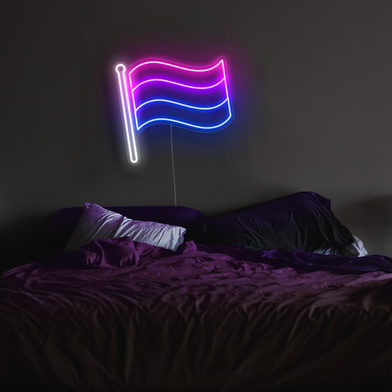 Bisexual Pride Flag Neon Sign