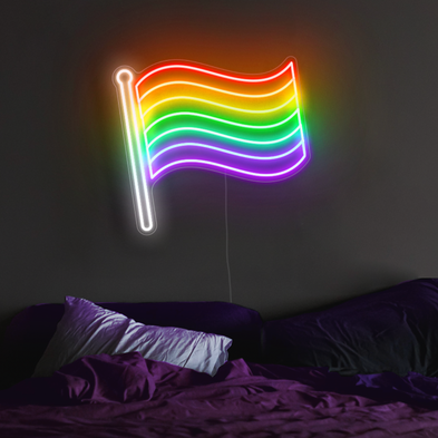 Gay Pride Flag Neon Sign