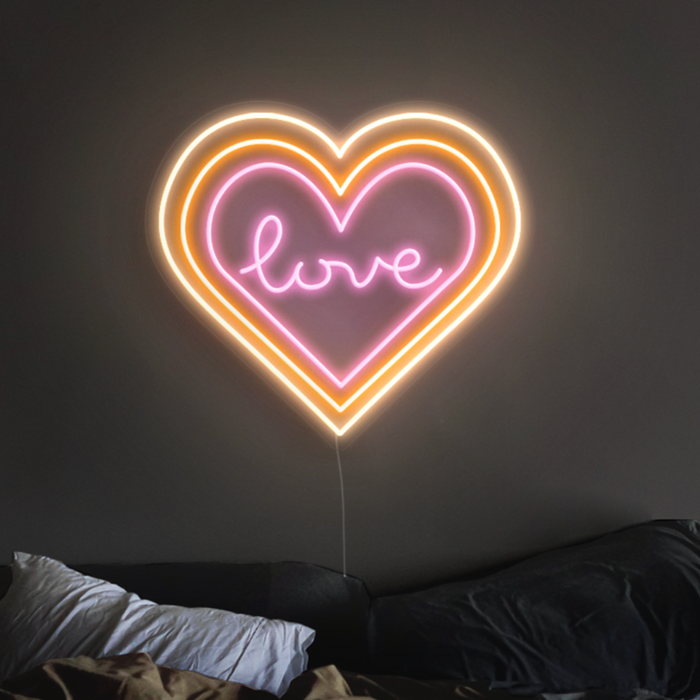 Love Heart LED Neon Sign