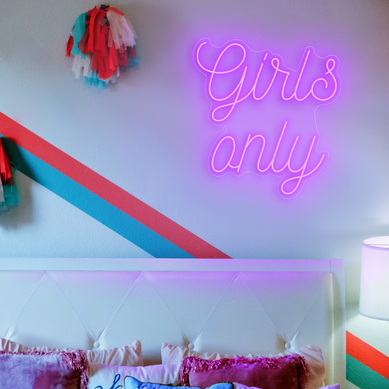 Girls Only Neon Sign