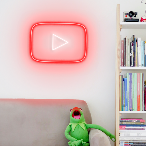 Youtube Button Neon Sign 