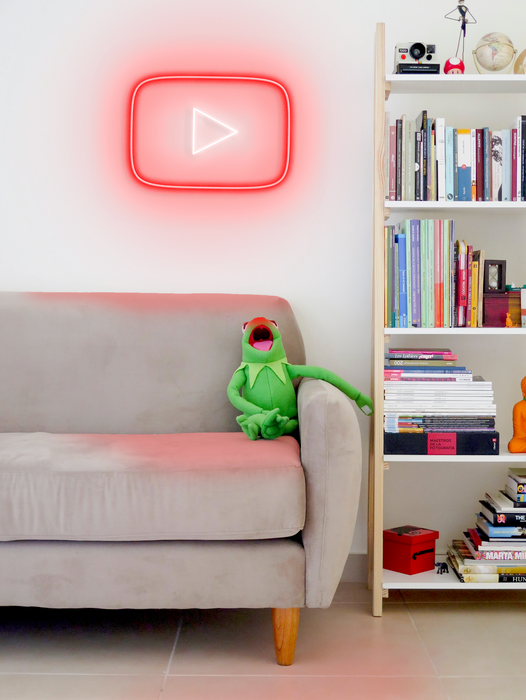 Youtube Button Neon Sign 
