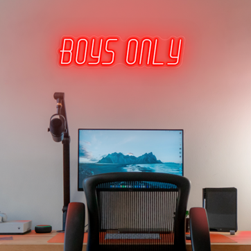 Boys Only Neon Sign