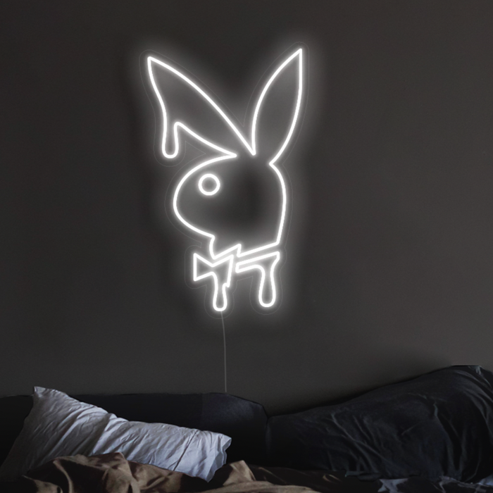 Dripping Playboy Bunny Neon Sign