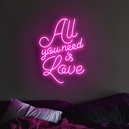 Stock All You Need Is Love Neon Sign