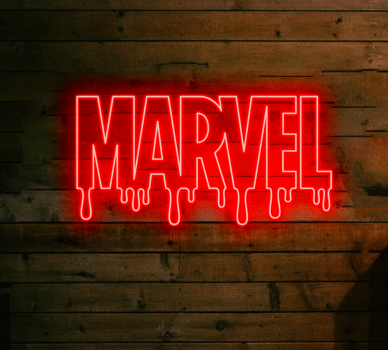 Stock Dripping Marvel Neon Sign