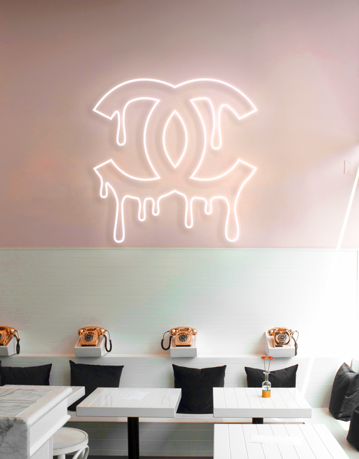 Stock Dripping Chanel Neon Sign