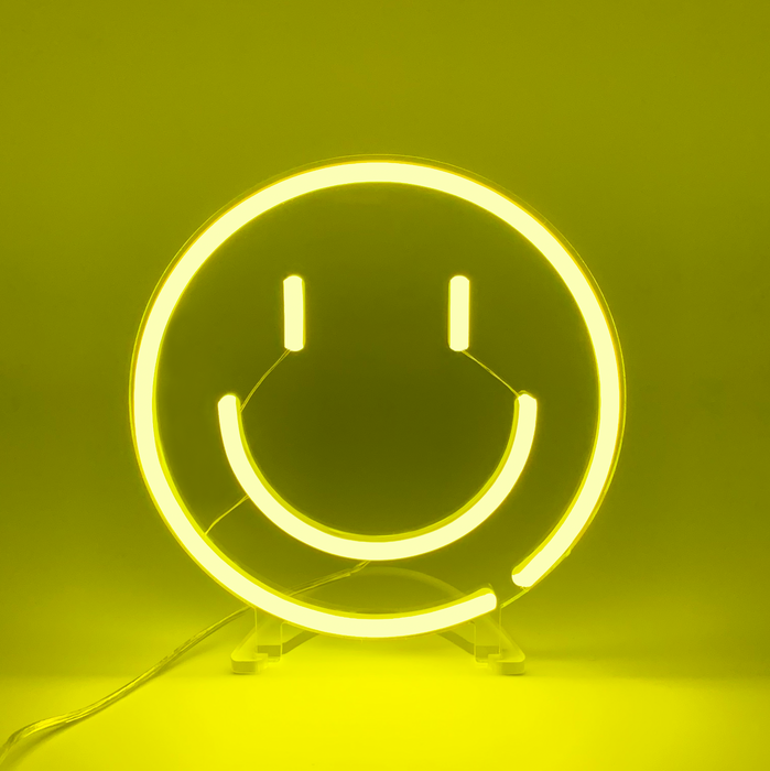 Smiley Face Neon Mini