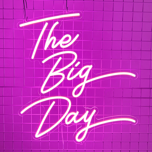 The Big Day wedding neon sign