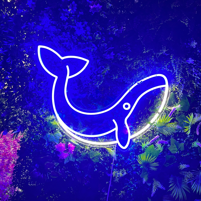 Whale Neon Sign