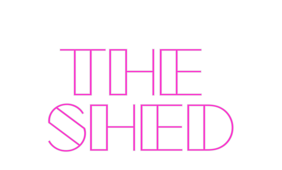 Custom Neon: THE 
SHED