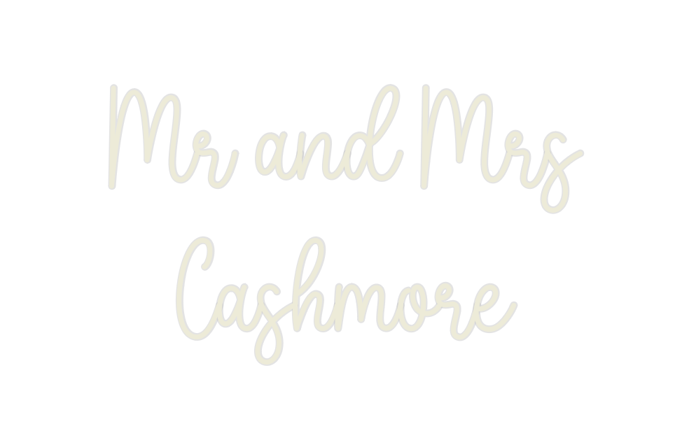 Custom Neon: Mr and Mrs
Ca...
