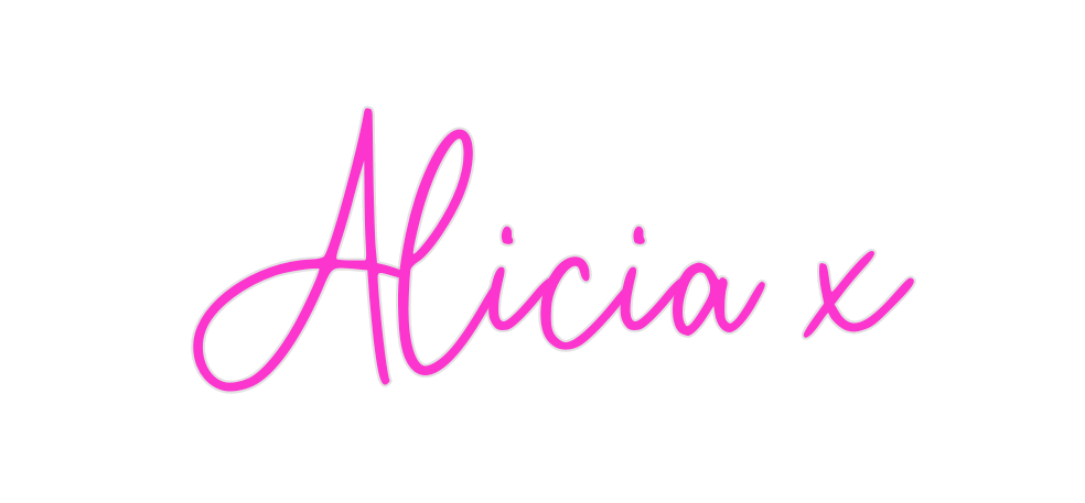 Custom Neon: Alicia x