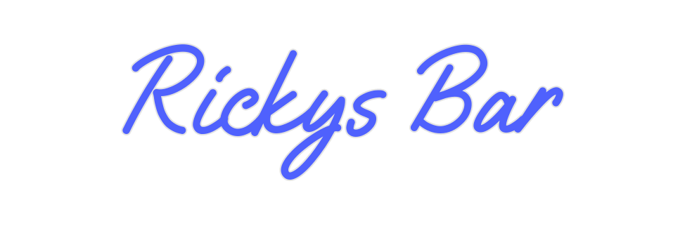 Custom Neon: Rickys Bar