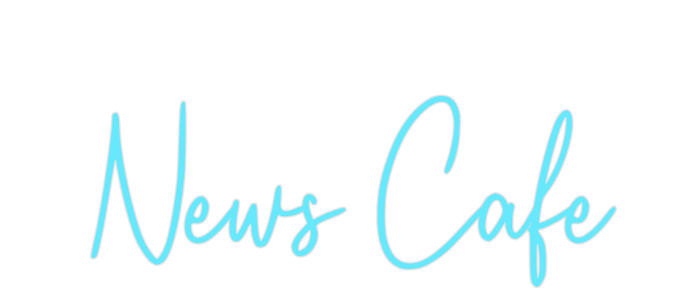 Custom Neon: News Cafe