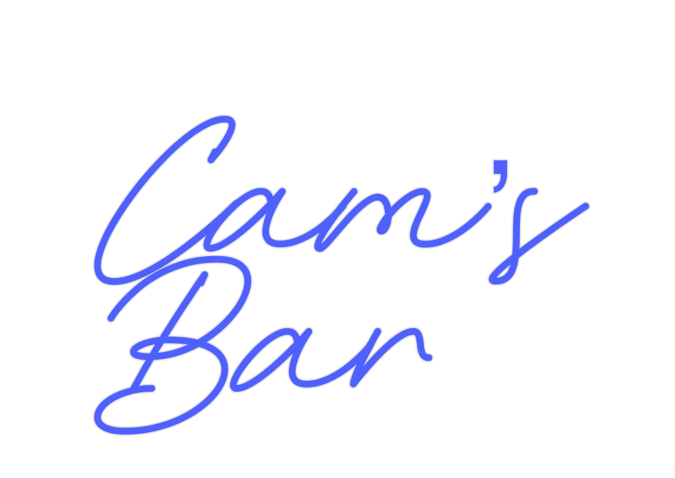 Custom Neon: Cam’s
Bar