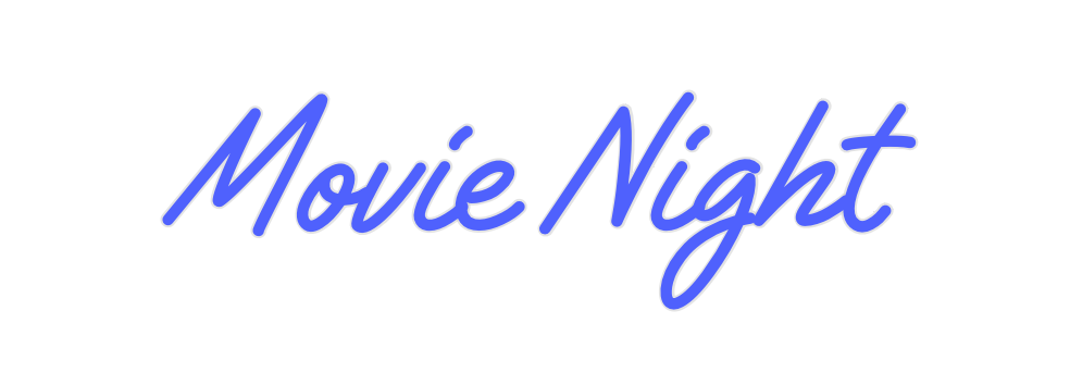 Custom Neon: Movie Night