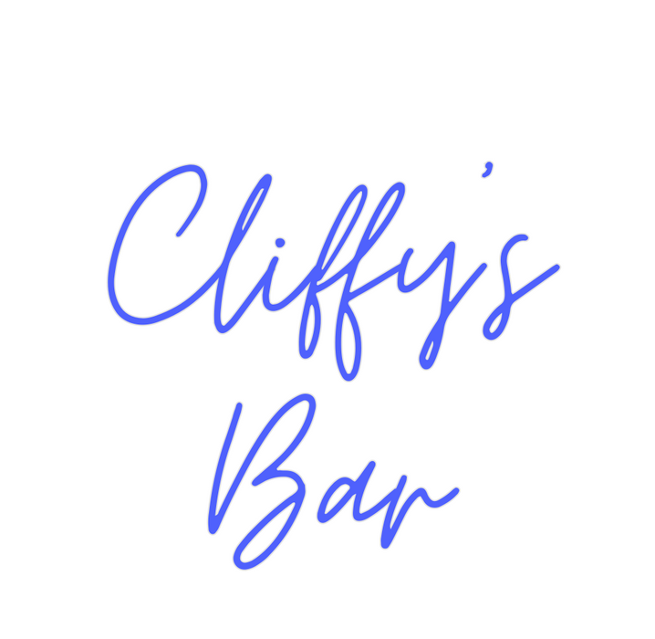 Custom Neon: Cliffy’s
Bar