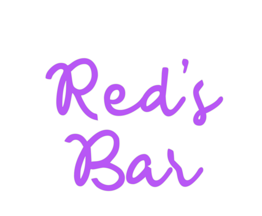 Custom Neon: Red’s
Bar