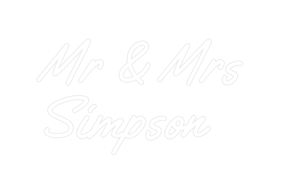 Custom Neon: Mr & Mrs
Simp...