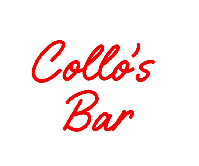 Custom Neon: Collo’s 
Bar