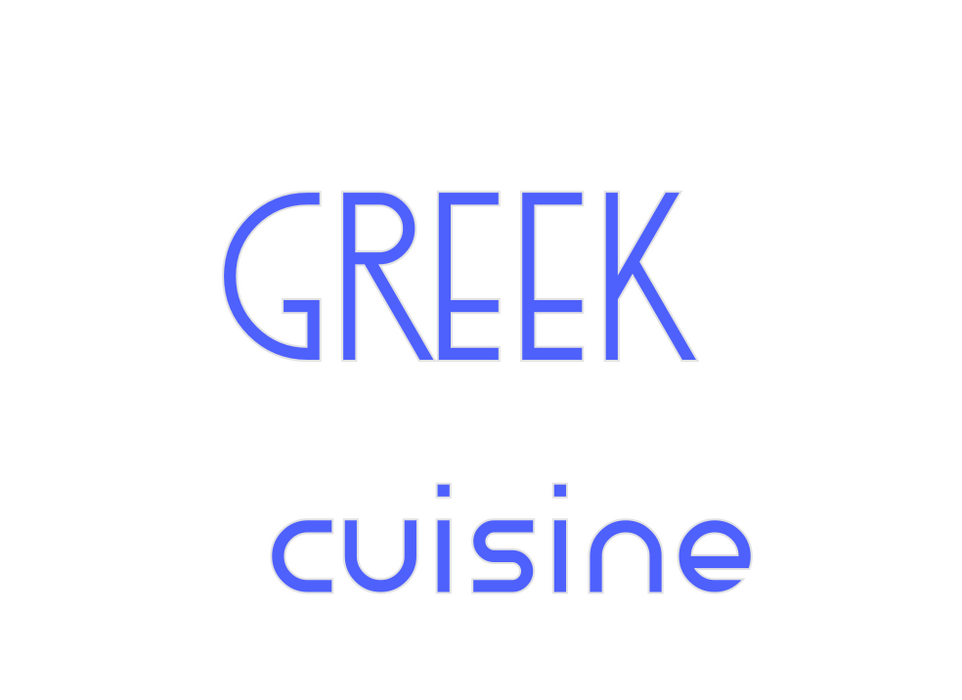 Custom Neon: GREEK 
  cuis...