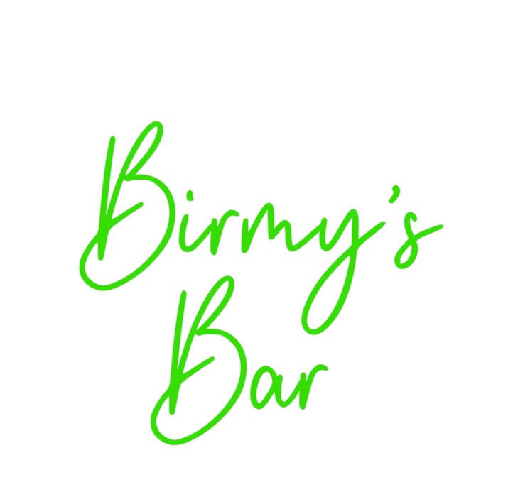 Custom Neon: Birmy’s
  Bar