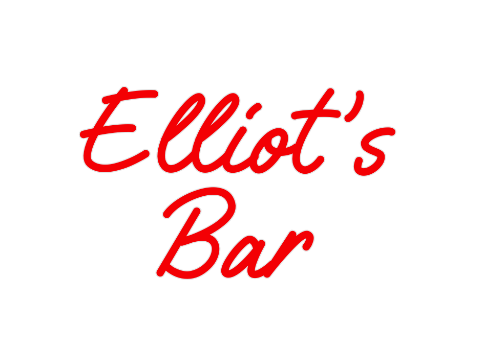 Custom Neon: Elliot’s 
Bar