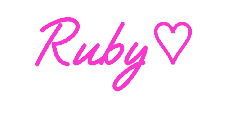 Custom Neon: Ruby♡
