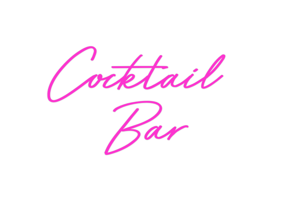 Custom Neon: Cocktail 
Bar