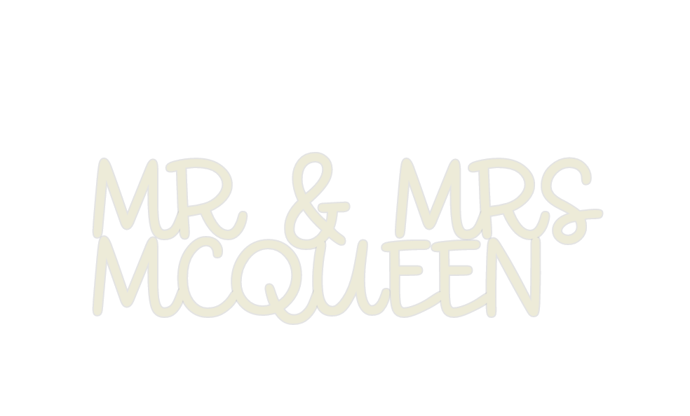 Custom Neon: MR & MRS
MCQU...