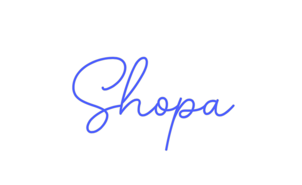 Custom Neon:  Shopa