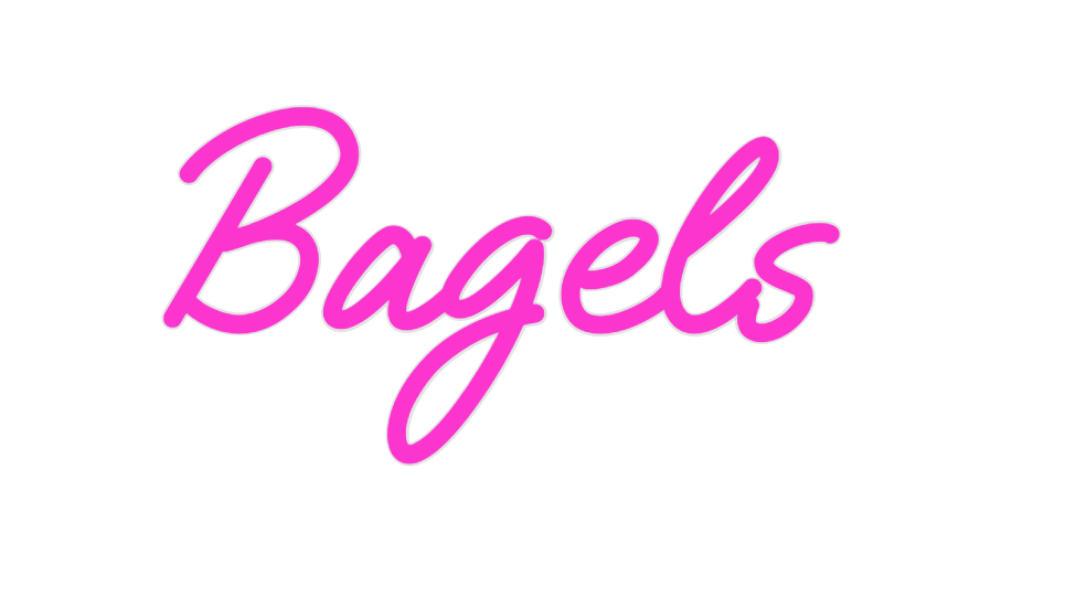 Custom Neon: Bagels