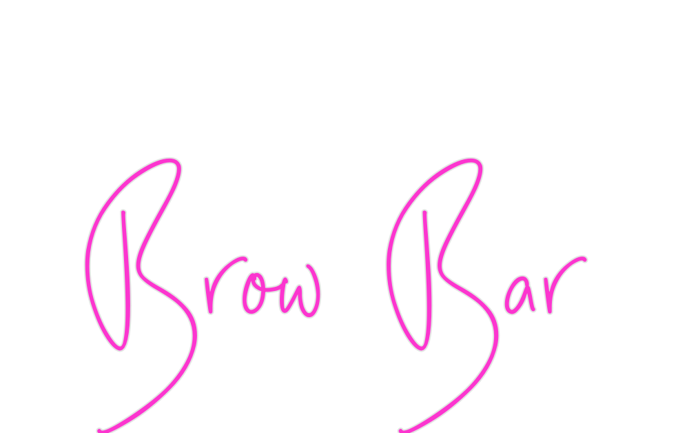 Custom Neon: Brow Bar