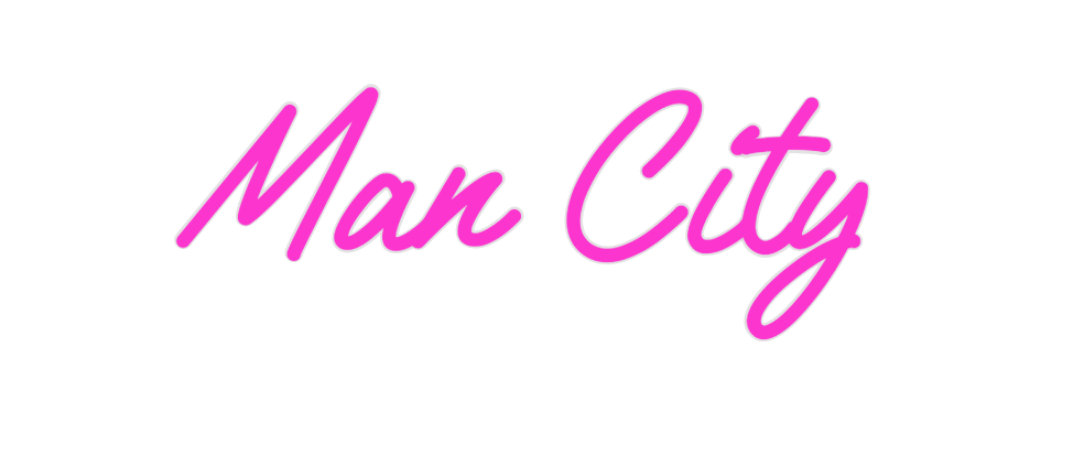 Custom Neon: Man City