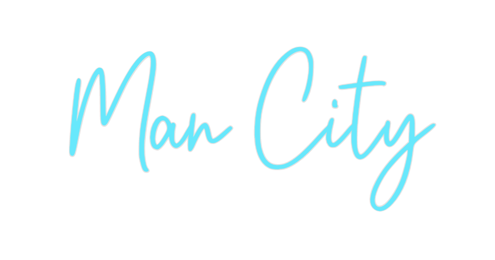 Custom Neon: Man City