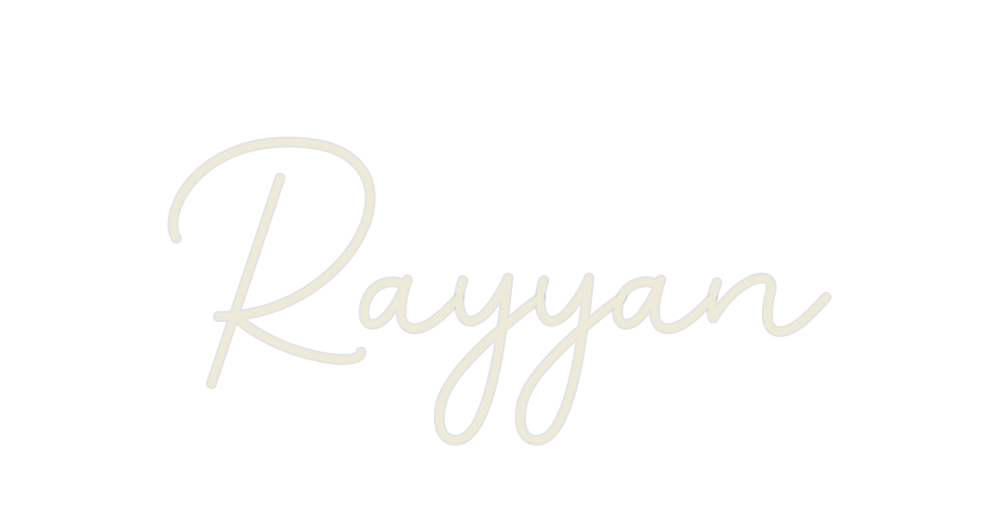 Custom Neon: Rayyan